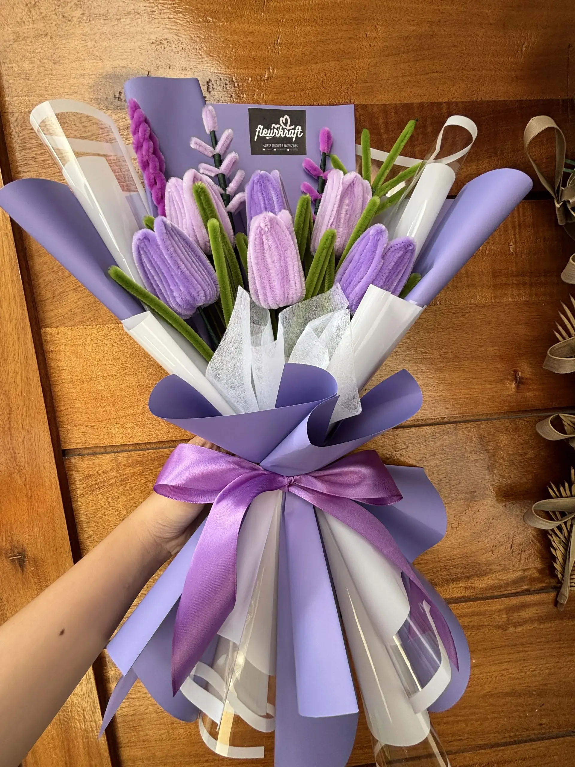 FleurKraft fuzzy wire bouquet