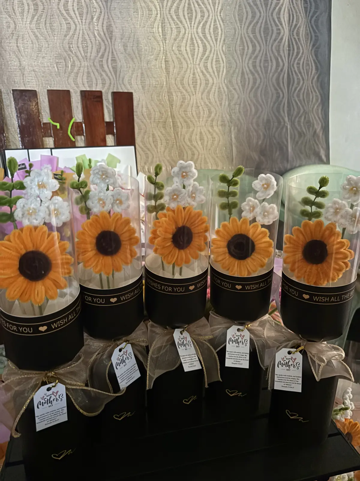 Fuzzy wire bouquet in Consolacion, Cebu