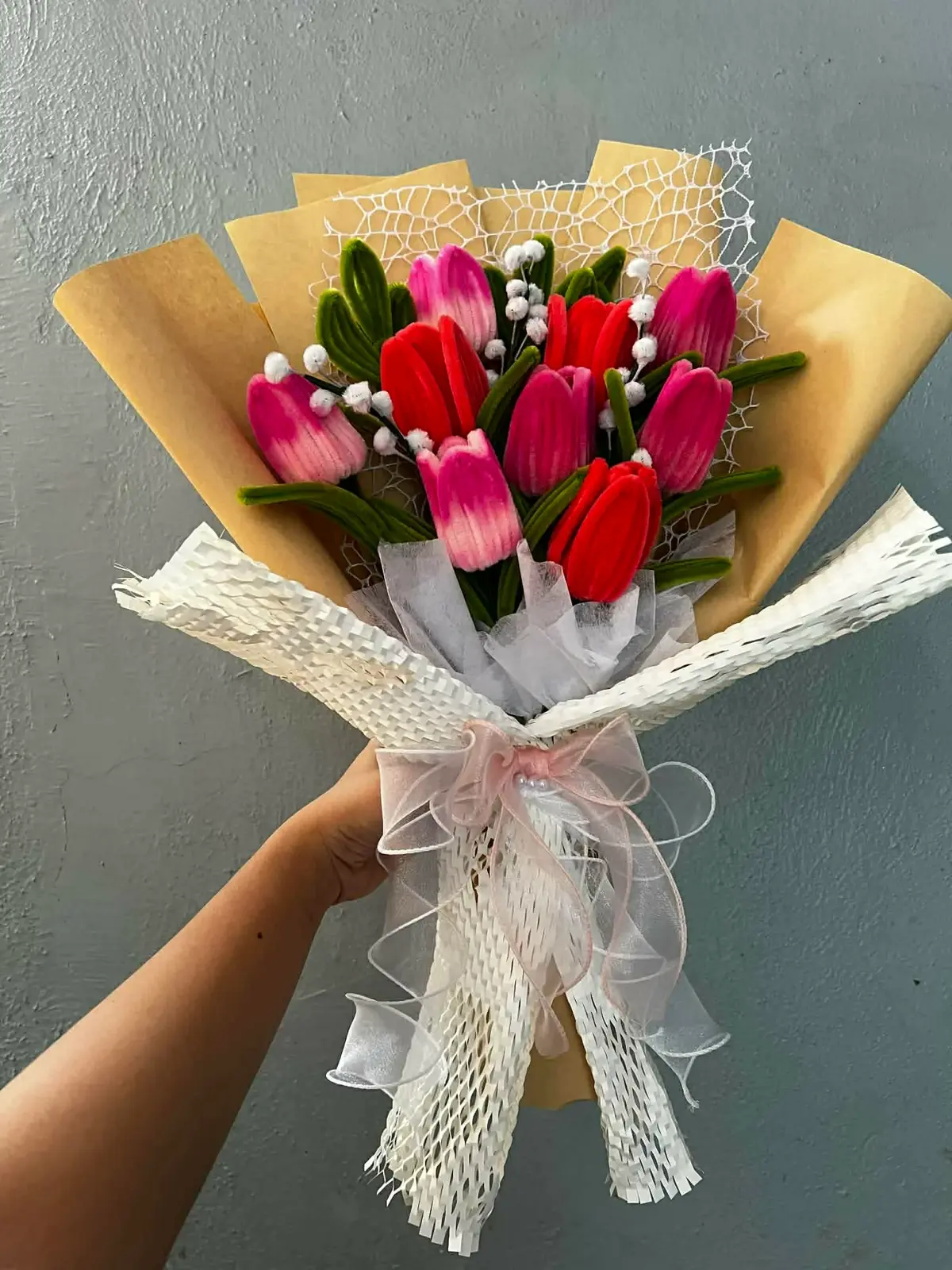 Best Mother's Day Gift in Cebu: Handcrafted Fuzzy Wire Bouquets by FleurKraft