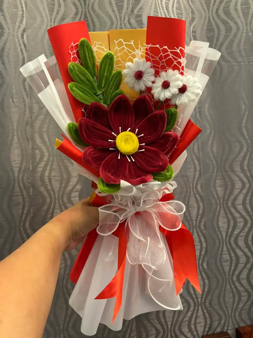 Debut Bouquet - FleurKraft fuzzy wire bouquet in Talisay